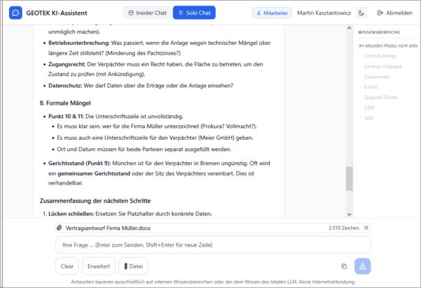 GEOTEK KI-Assistent